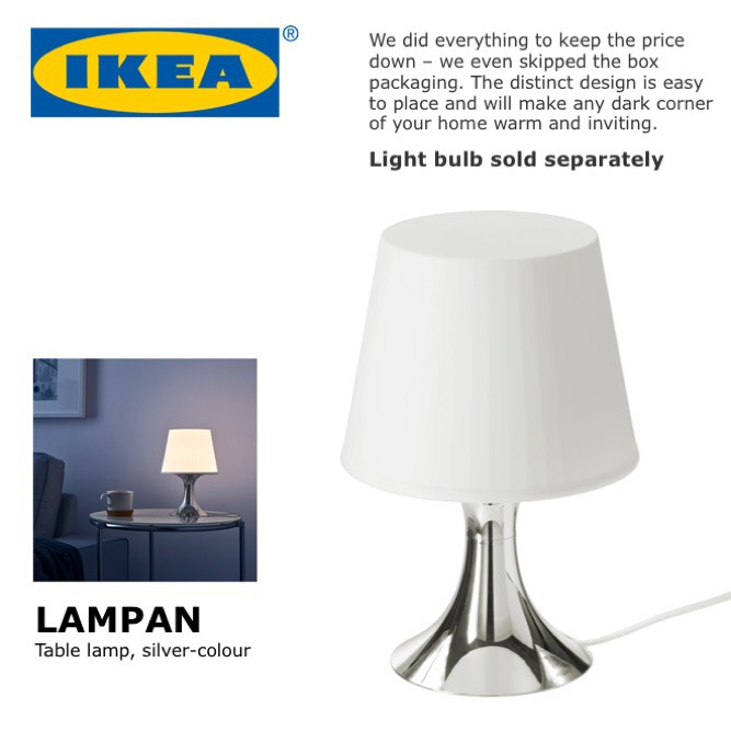 Ikea Lampan Side Table Night Light, Corner Lamp Table Ikea