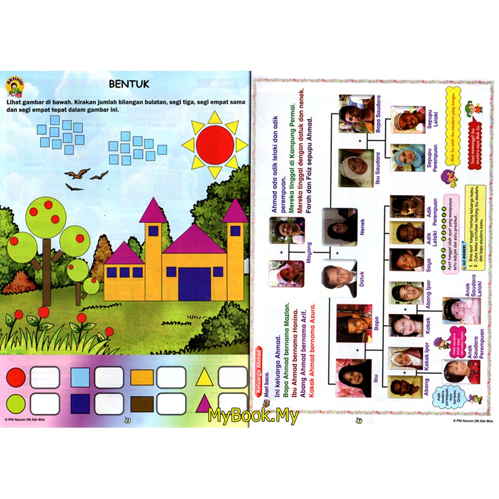 MyB Buku Pembelajaran Holistik Melalui Peta Minda Visual Diagram & Komik KSSR Semakan Tahun 1 2 3 Bahasa Melayu PNI