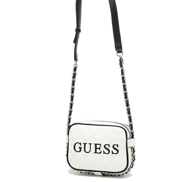 black and white sling bag