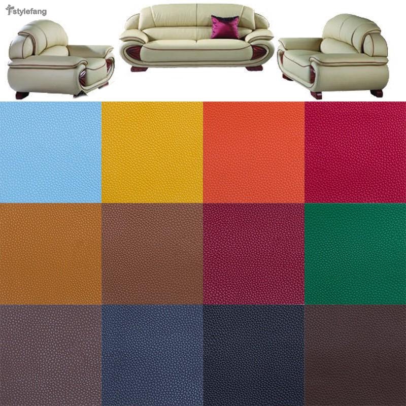 2x Polyurethane Leather Self Adhesive Patch Repair Decor For Sofa