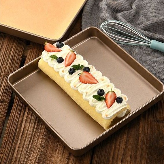 11inch Premium thickened Non stick baking tray cookies 28.8cm square baking mold bread Bakeware 11寸正方烤盘烘培模具饼干蛋糕烤盘