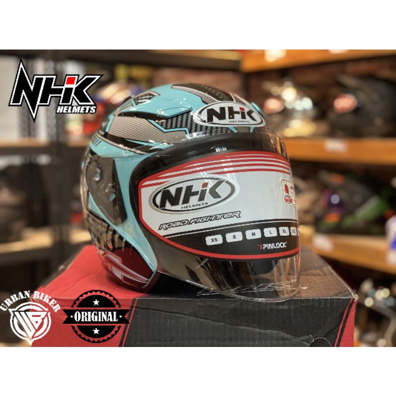 NHK HELMET/HELMET NHK R1 v2.0 LANTERN TOSCA SILVER GLOSSY OPEN FACE