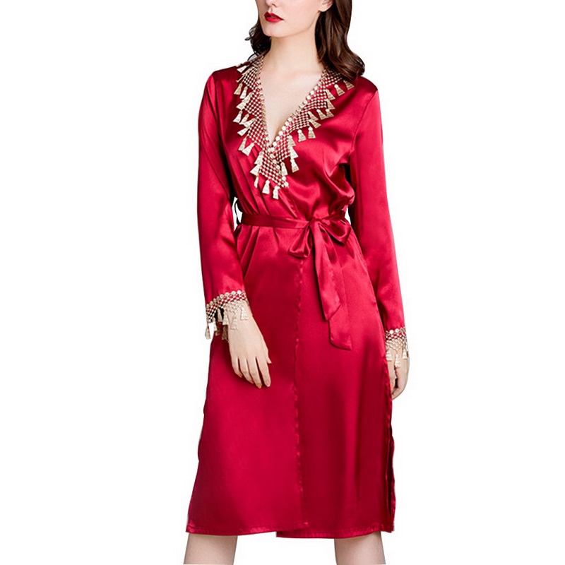 long plus size dressing gown