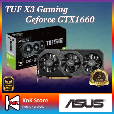 Asus Tuf Gaming X3 Geforce Gtx 1660 Oc Edition 6gb Gddr5 Graphics Card Tuf 3 Gtx1660 O6g Gaming Shopee Malaysia