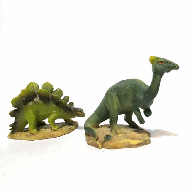 Dinosaurs Stegosourus Parasaurolophus Replica 3 Inch Shopee Malaysia