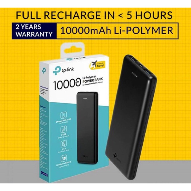 Free Delivery Tp Link Powerbank Mah Li Polymer Tl Pb Shopee Malaysia