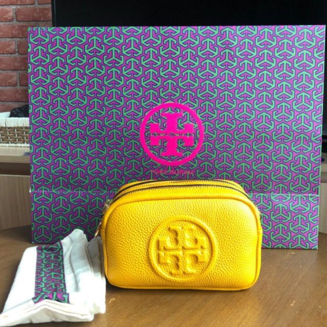 tory burch neon bag