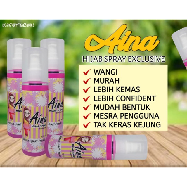 AINA HIJAB SPRAY | SPRAY TUDUNG KELEPET