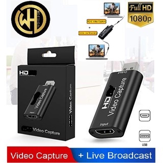 HDTV Video Capture Card 3.0 HD 1080P Video Record via DSLR,Camcorder,Action Cam,Support Broadcast Live Streaming