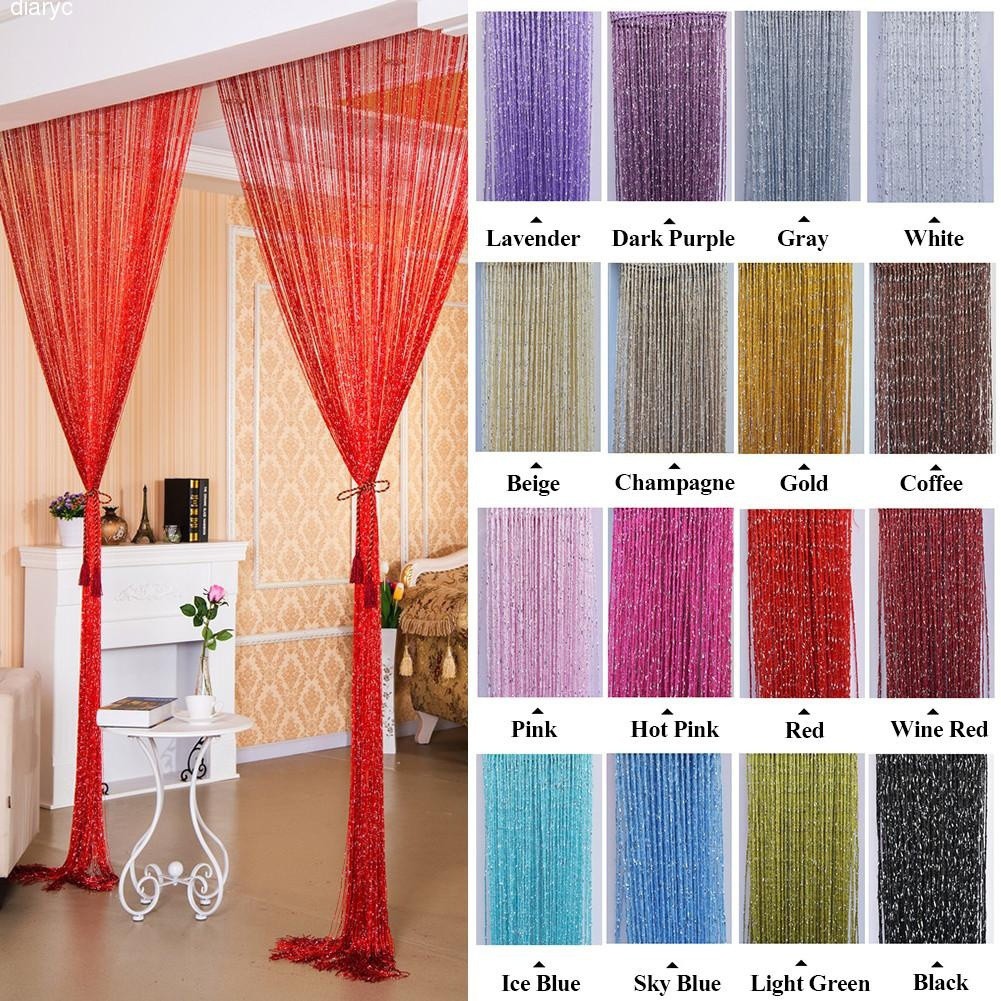 Ins Hot String Door Curtain Beads Room Divider Window Panel