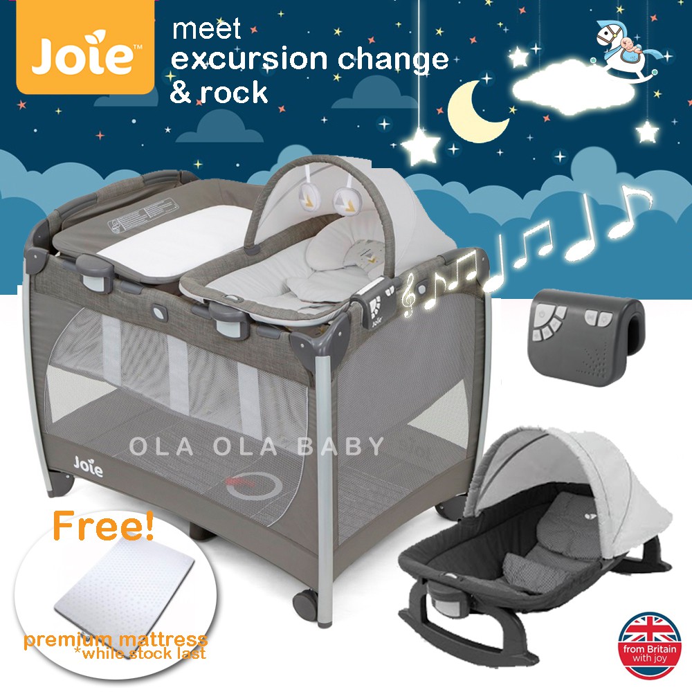 joie excursion travel cot mattress