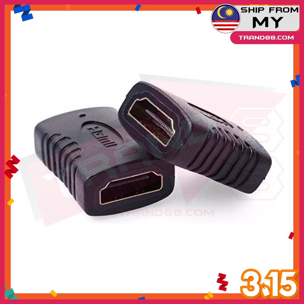 HDMI Straight Extender Joint Connector Female to Female Converter Adapter
