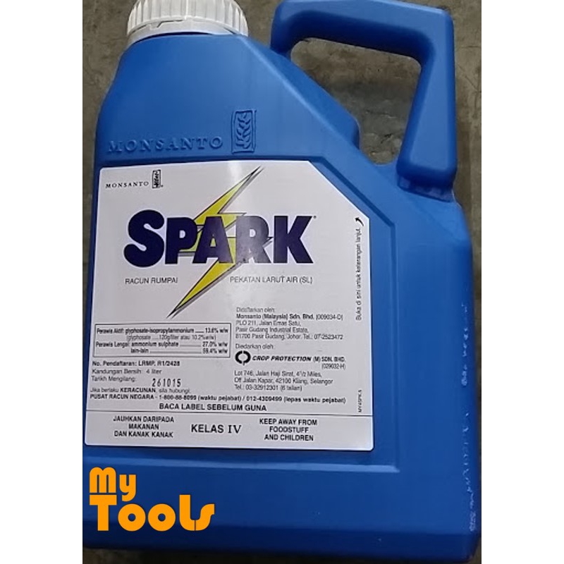 4L Spark Glyphosate 13.6% Herbicide Racun Rumput 4 Liter ...