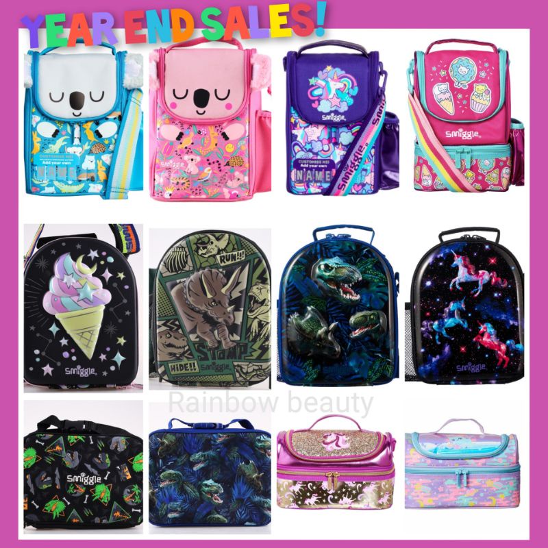 Smiggle Double Single Lunch Bag Lunch Box Children | Shopee Malaysia