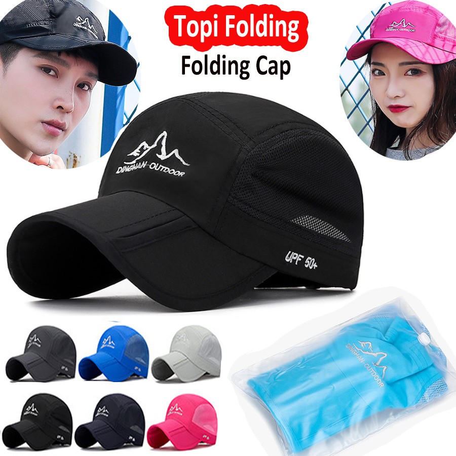 folding baseball hat