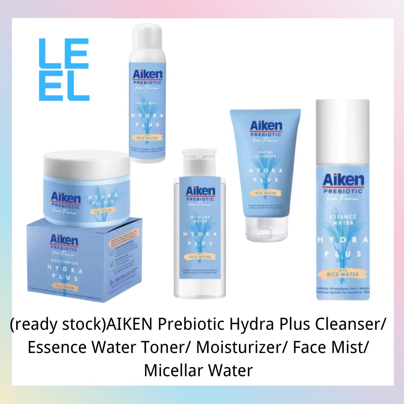 (ready stock)AIKEN Prebiotic Hydra Plus Cleanser/ Essence Water Toner