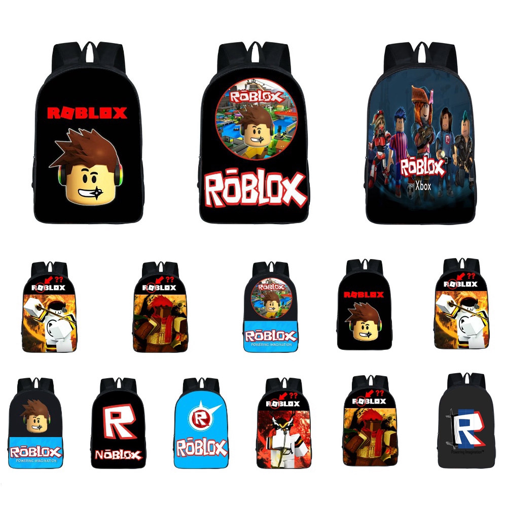 Large Capacity Game Roblox Backpack Unisex Students Backpack Travel Backpacks School Bags Shopee Malaysia - wholesale roblox backpack children school bag student boys girls teenagers shoulder bag 13 designs offer choose pink backpack personalized backpacks