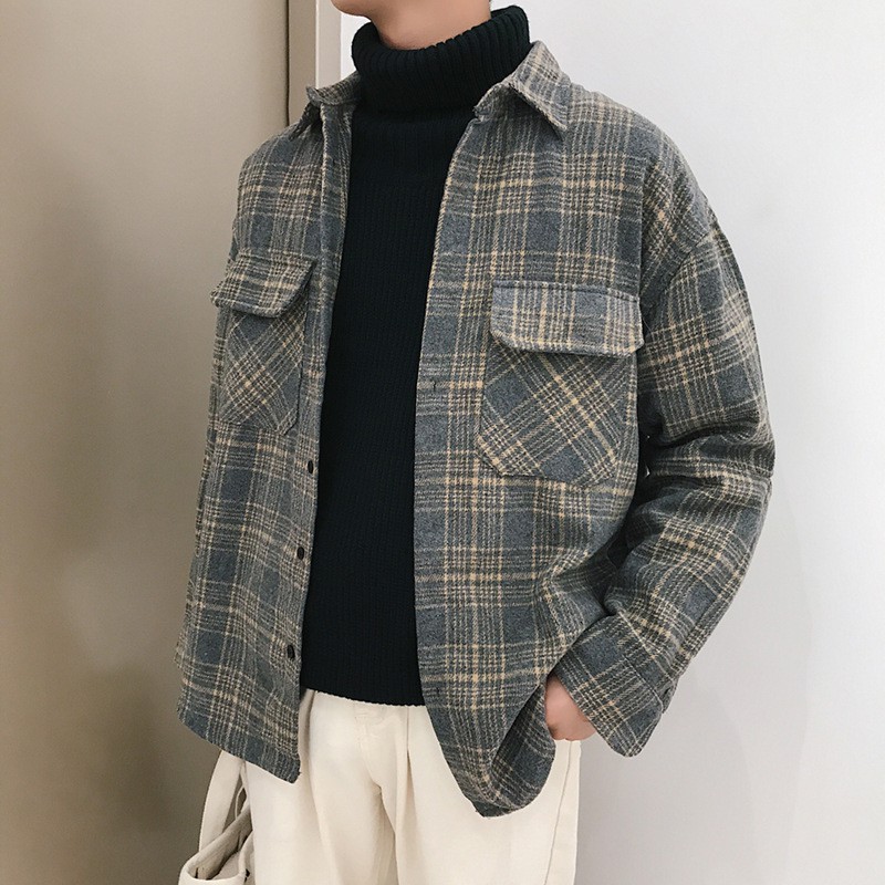 woolen shirt jacket