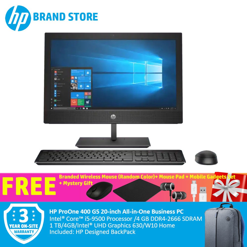 HP ProOne 400 G5 20inch Intel Core i59500 AllinOne Business PC