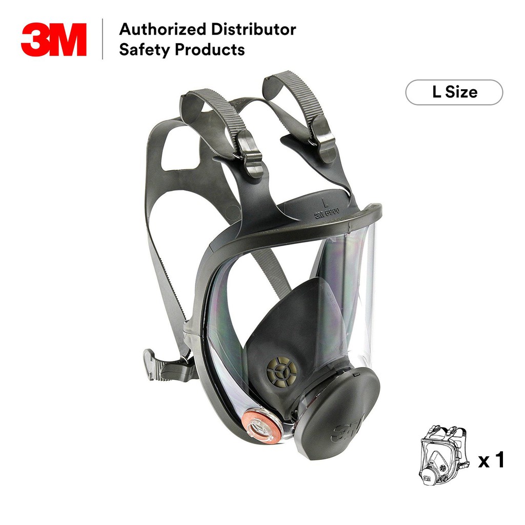 3M 6900 Reusable Full Facepiece Respirator Large Size [Respirator Only ...