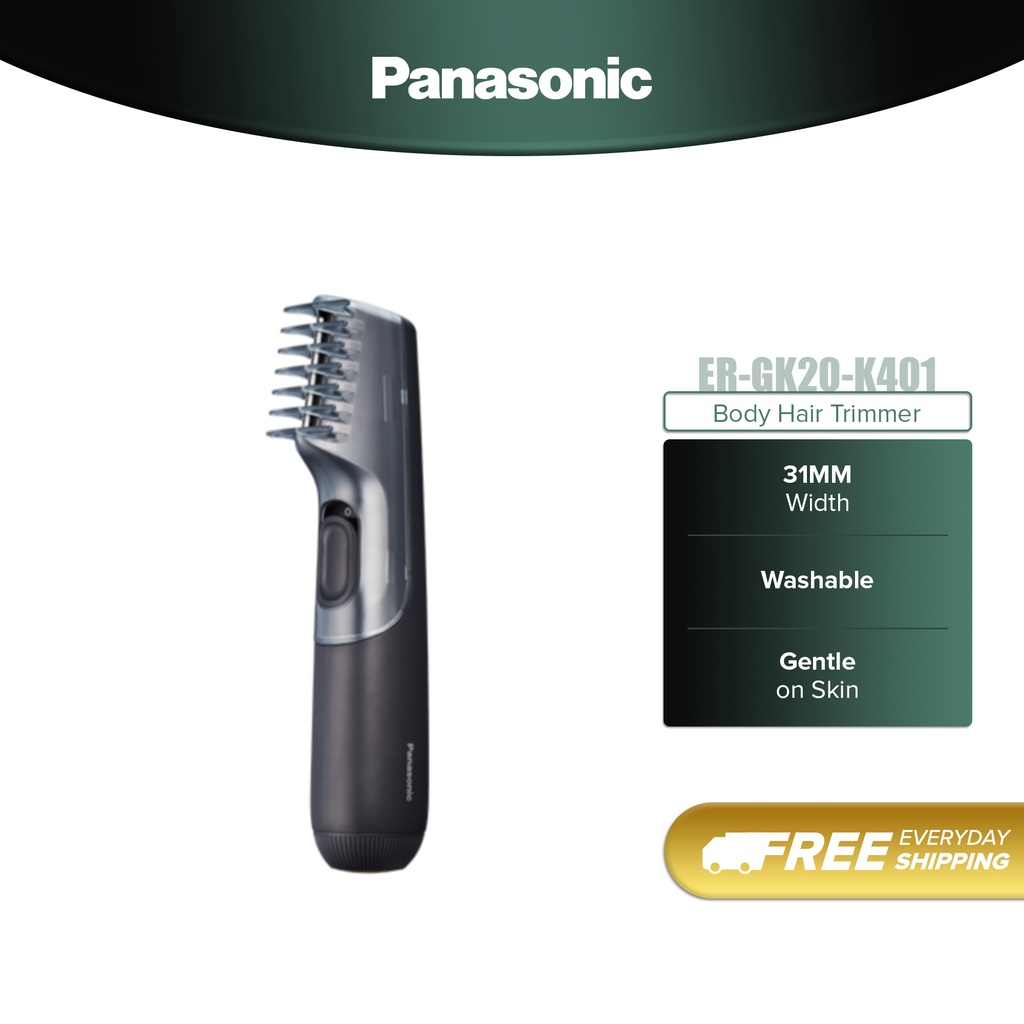 Panasonic Body Hair Trimmer ERGK20K401 Shopee Malaysia