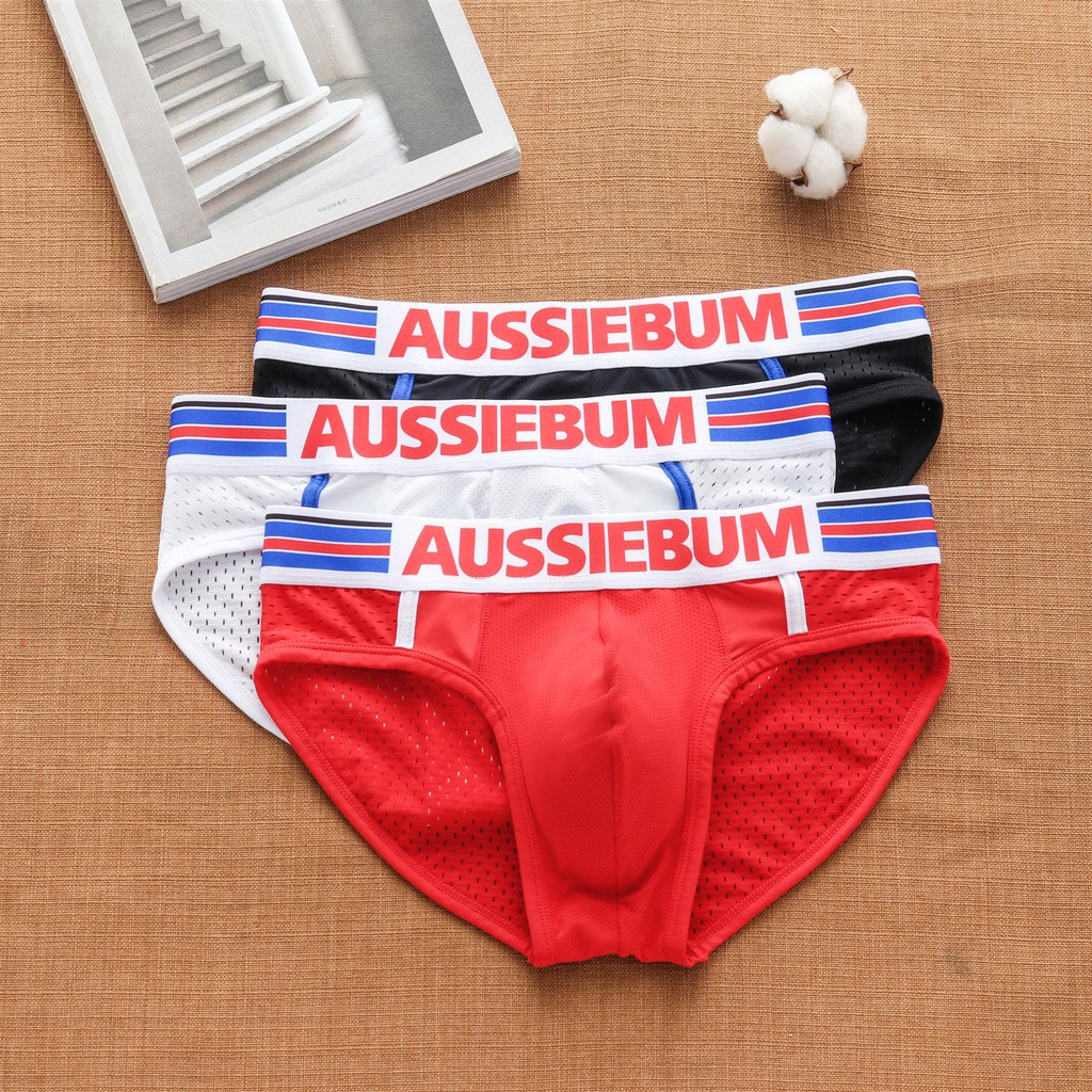 🔺AU116 Aussiebum Brief Underwear Mesh / Low Waist / U Convex Sexy ...