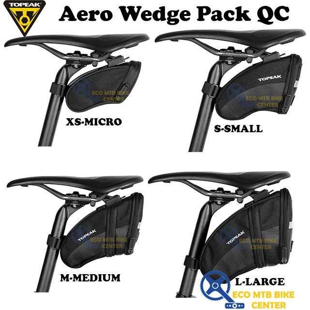 topeak aero wedge medium bike saddle bag