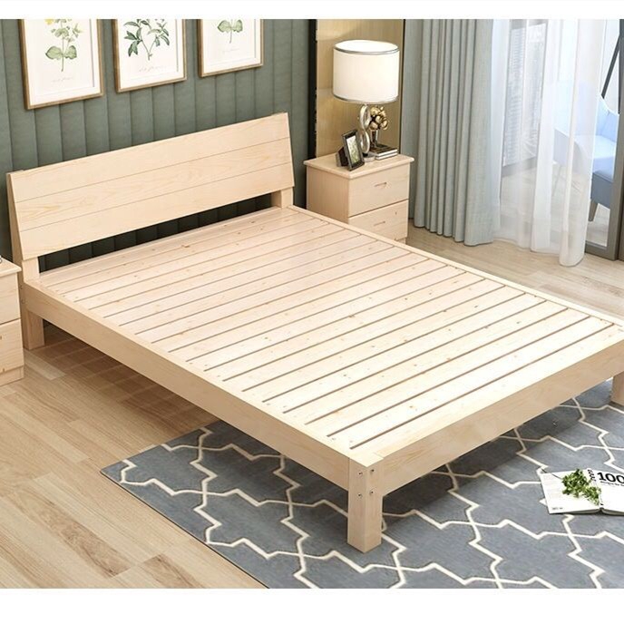 Pinewood Bed Frame New Queen Size, How To Build A Bed Frame Queen