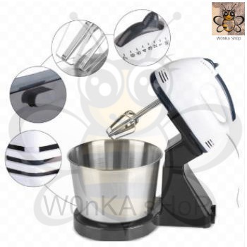 PENGISAR TEPUNG,MESIN KISAR TEPUNG 7-Speed Egg Beater Portable Hand Mixer Kitchen Mixer Stainless Steel Flour Baking