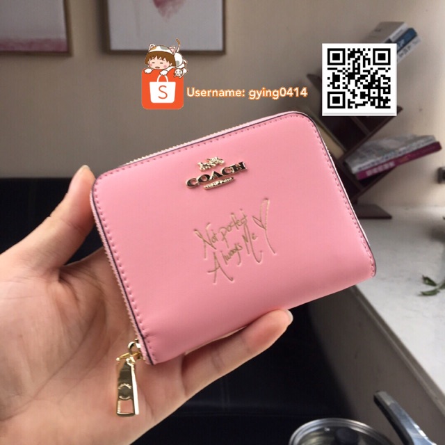 Coach Selena Gomez Small Zip Around Wallet in Colorblock Pink Purse 39317  Women | Shopee Malaysia
