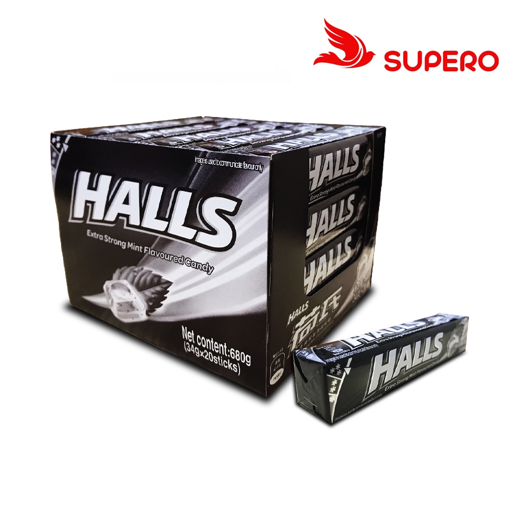 HALLS EXTRA STRONG MINT FLAVOURED CANDY (20SX34G) Shopee Malaysia