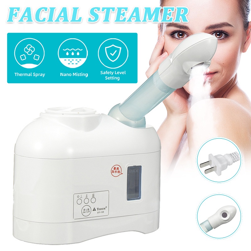 Home use Herbal Vaporizer Aroma Ozone Face Sauna Facial Steamer Heat Steam Humidifier Whitening Moisturizing Skin Care Tool