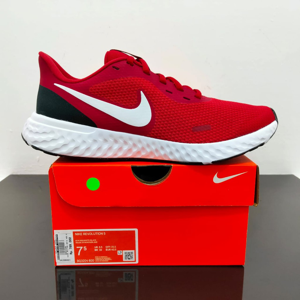 nike revolution red and black