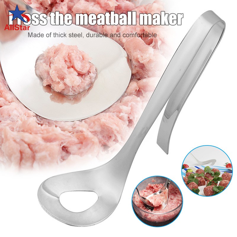 Meatball Maker Household Non-Stick Meat Ball Maker Spoon Manual Meatballs Clip Kitchen Utensil 304 Stainless Steel