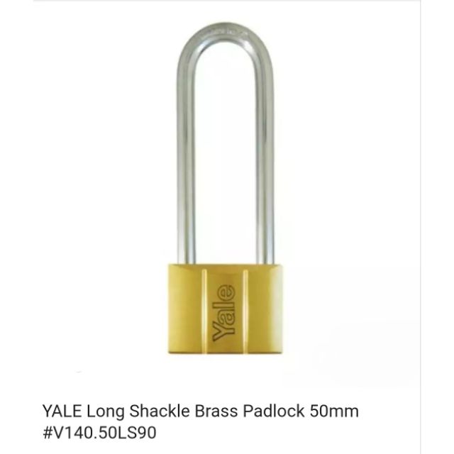 YALE Long Shackle Padlock 50mm Shopee Malaysia