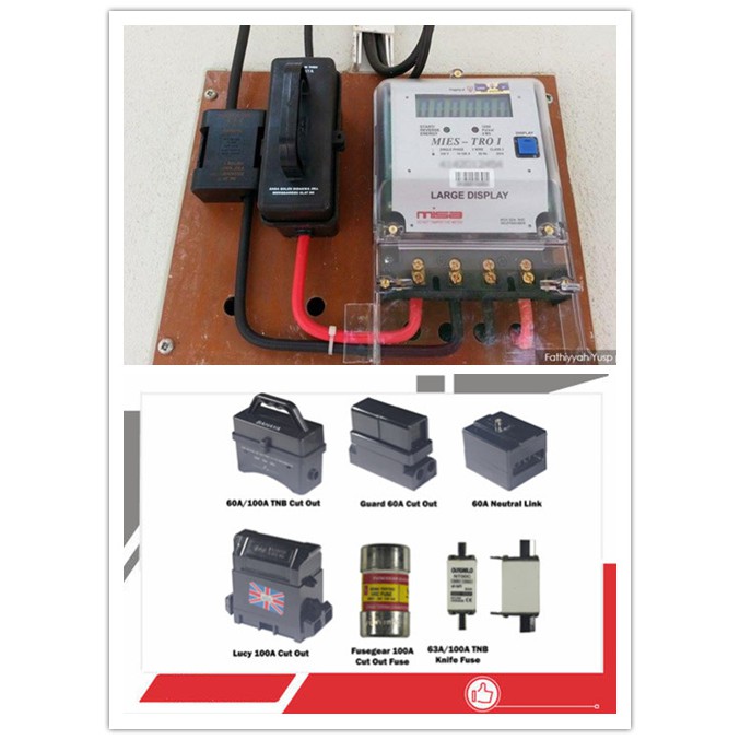 PLK KWH ALL MODEL 60A/100A CUT OUT / NEUTRAL LINK / NEUTRAL BAR NUT