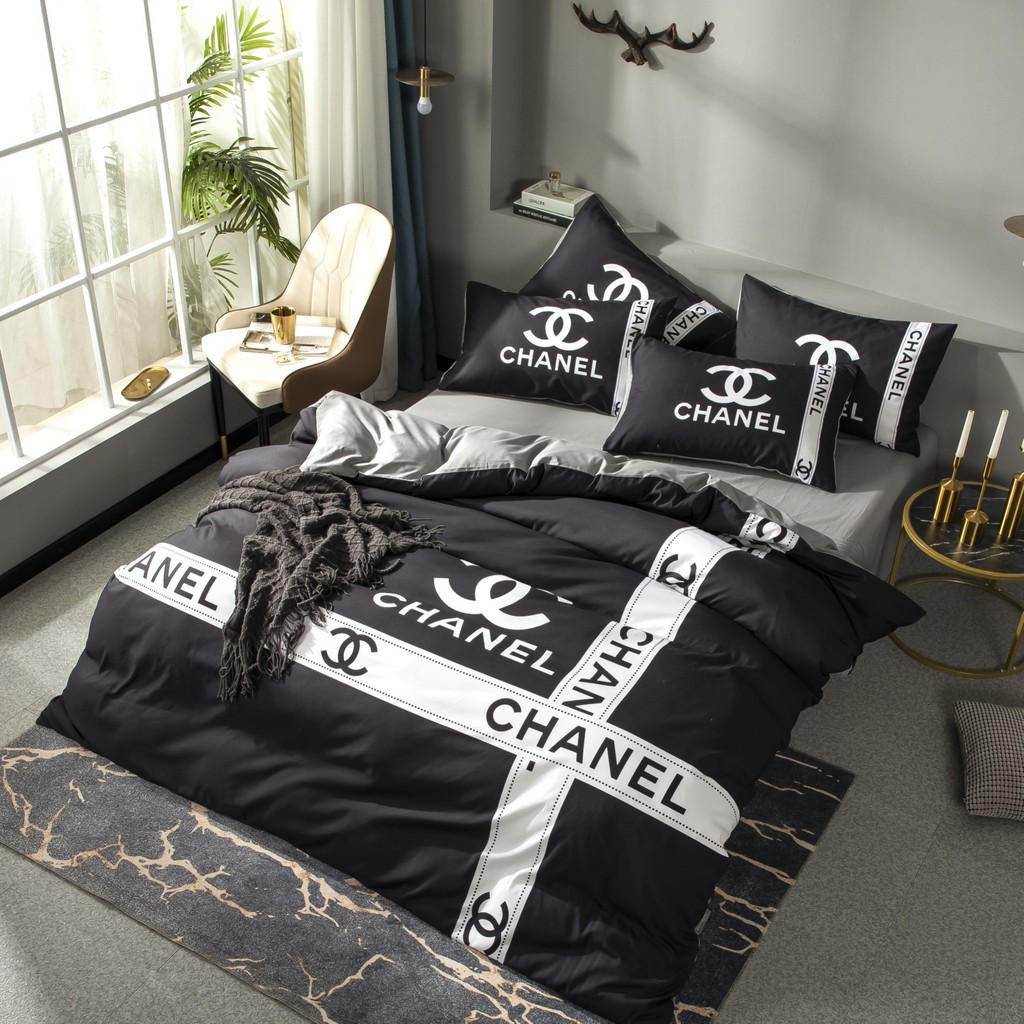New Luxury Chanel Bedding Sets | Shopee Malaysia