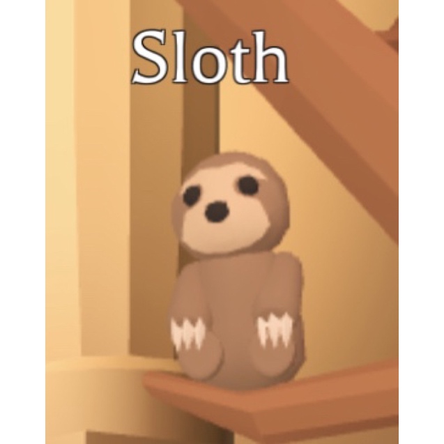 Sloth adopt me robux pet. | Shopee Malaysia