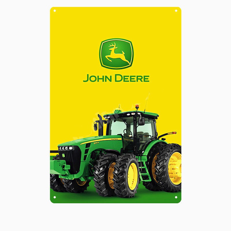 John Deere Tractor Metal Signs Vintage Wall Decor Tin Sign For Pub