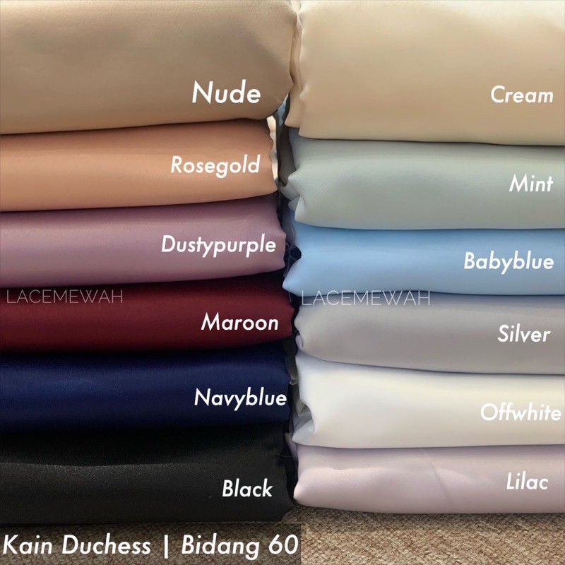 Kain Duchess Baju Pengantin Bridal Satin Kain Kosong Nikah Tunang Kurung Pahang Kurung Moden Baju Melayu Readystok Shopee Malaysia