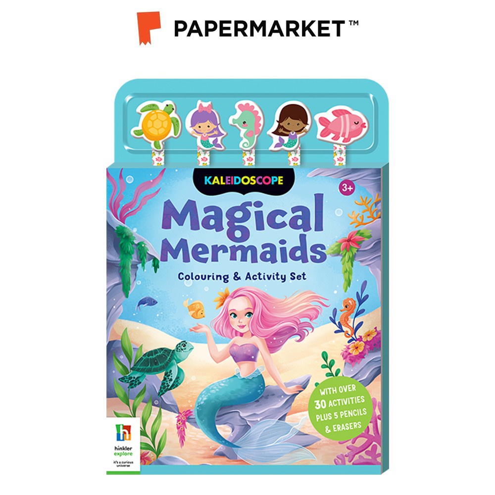 Magical Art Kit with Mermaid School Bag and Unicorn Notepad