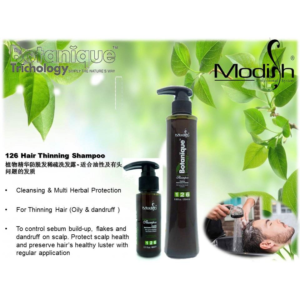 Hair Thinning Shampoo 126 By Botanique Trichology Shopee Malaysia