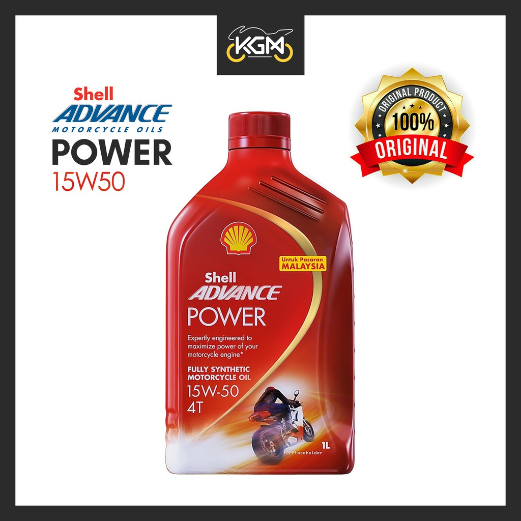 Shell Advance 4T Power 15W50 FULLY SYNTHETIC | Shopee Malaysia