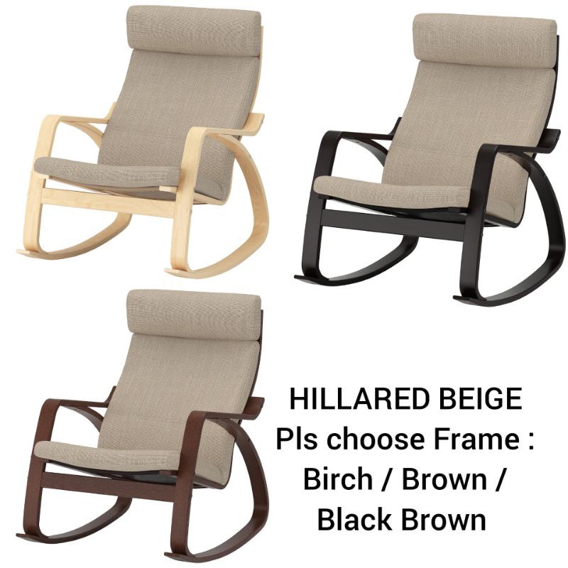 Ikea Home Living Poang Adults Rocking Chair Shopee Malaysia