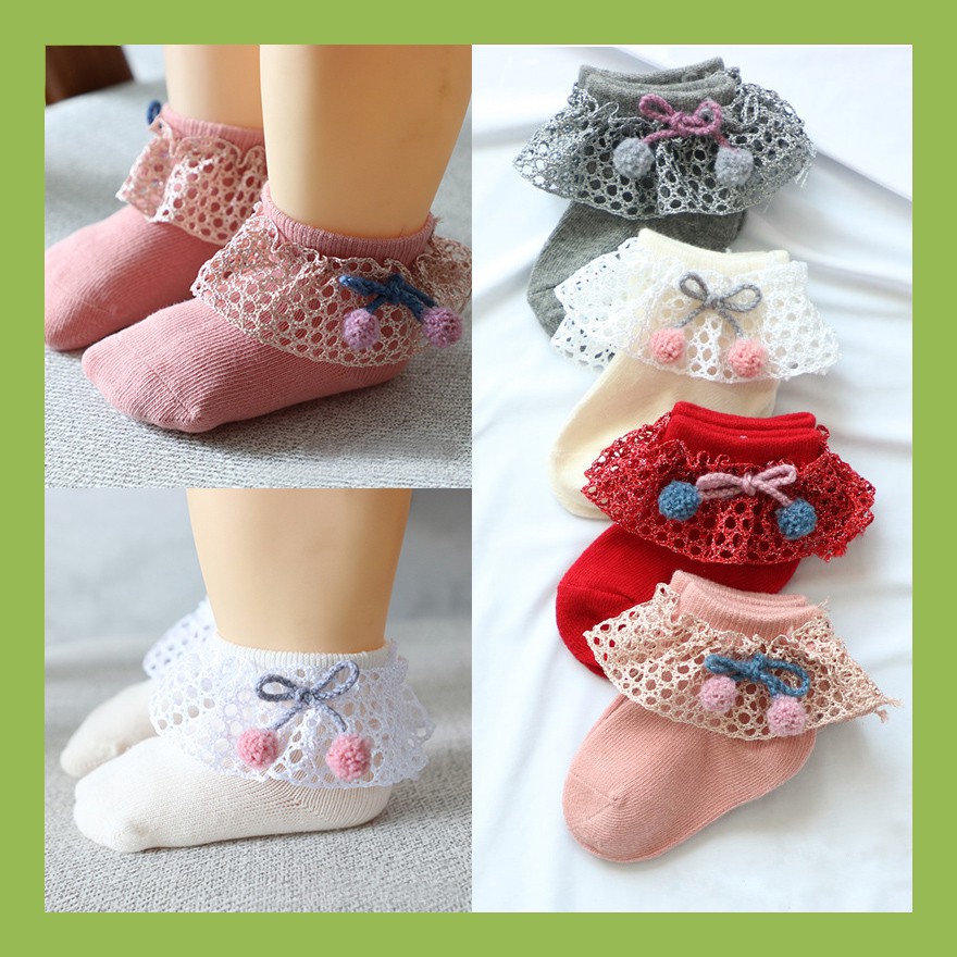 lace baby socks for girl
