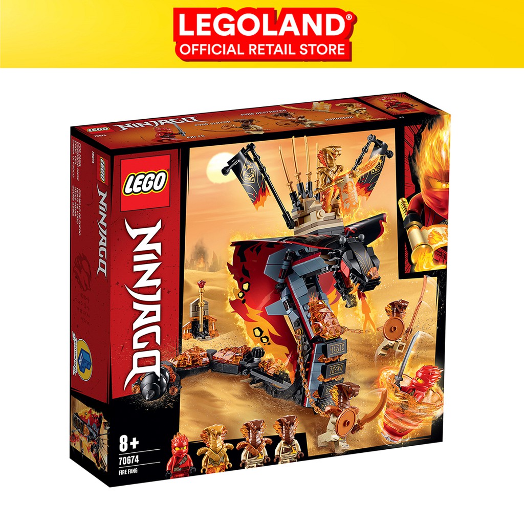 lego ninjago fire fang 70674