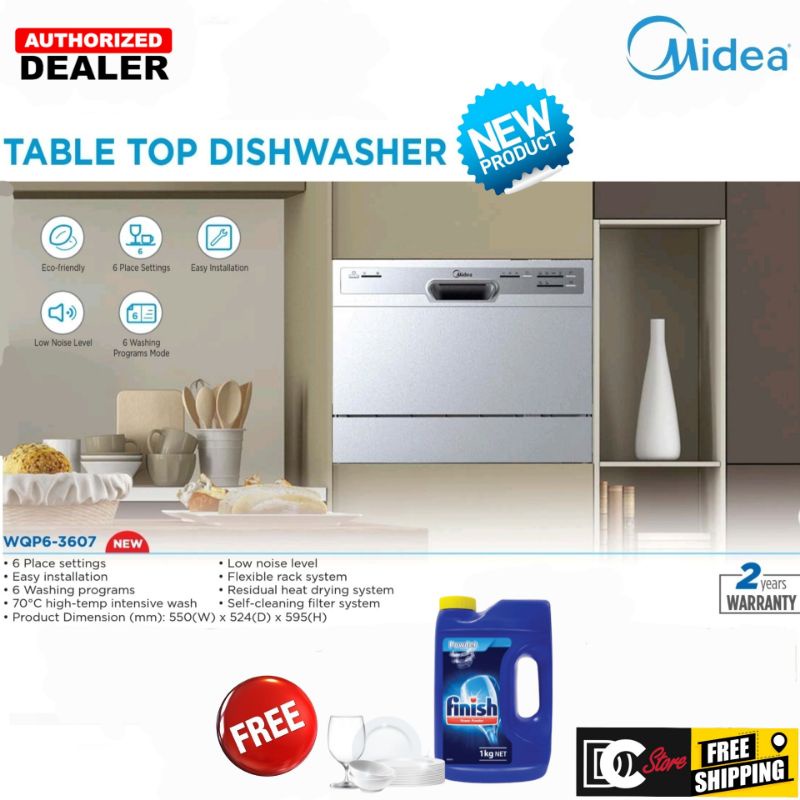 Midea Dishwasher WQP6-3607