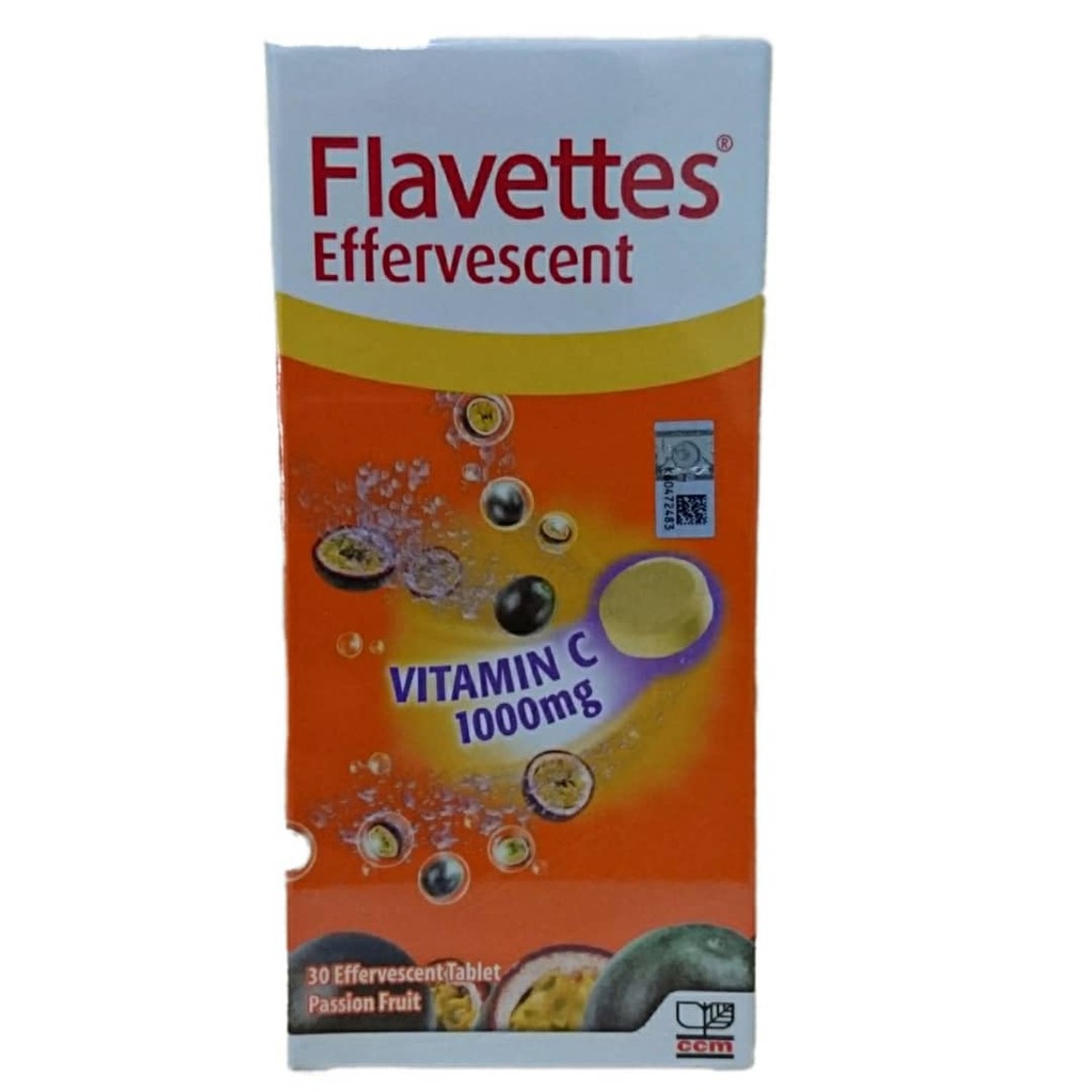 Flavettes Effervescent Vitamin C 1000mg Passion Fruit Tablet 30 S Shopee Malaysia