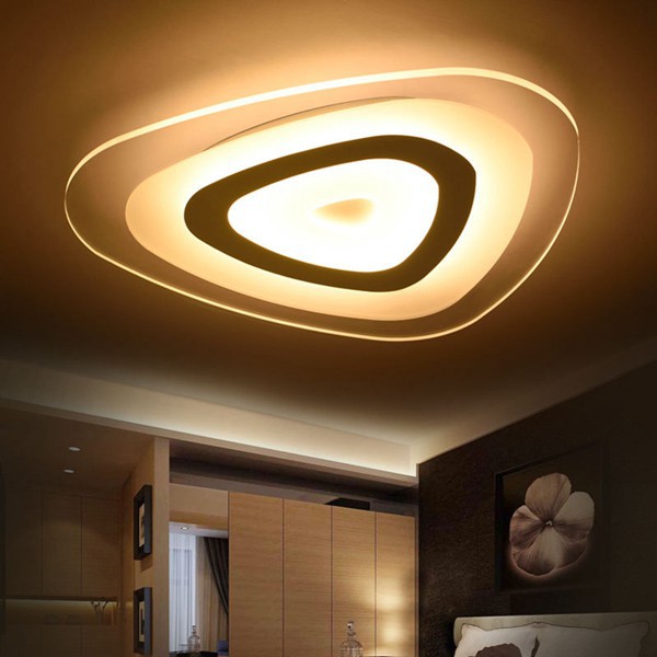 Hl Ultrathin Panel Flush Mount Modern Transparent Ceiling Led