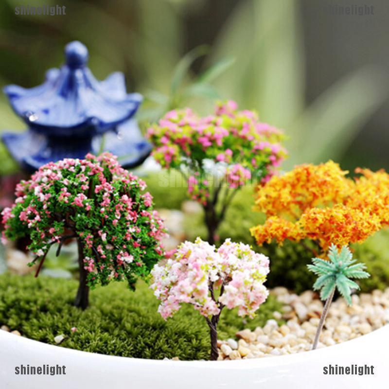 Sh Miniature Sakura Tree Plants Fairy Garden Accessories